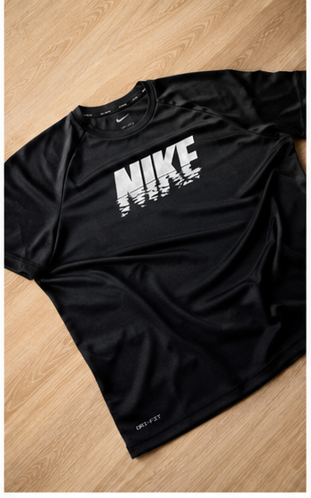 T-shirt Dri-FIT Homme Noir – Protection UV UPF 40+